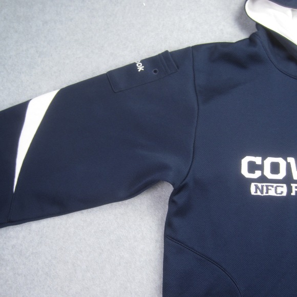 Dallas Cowboys Hoodie Boys Youth Large 14/16 Blue On Field Reebok NFC NFL‎ - Picture 3 of 15